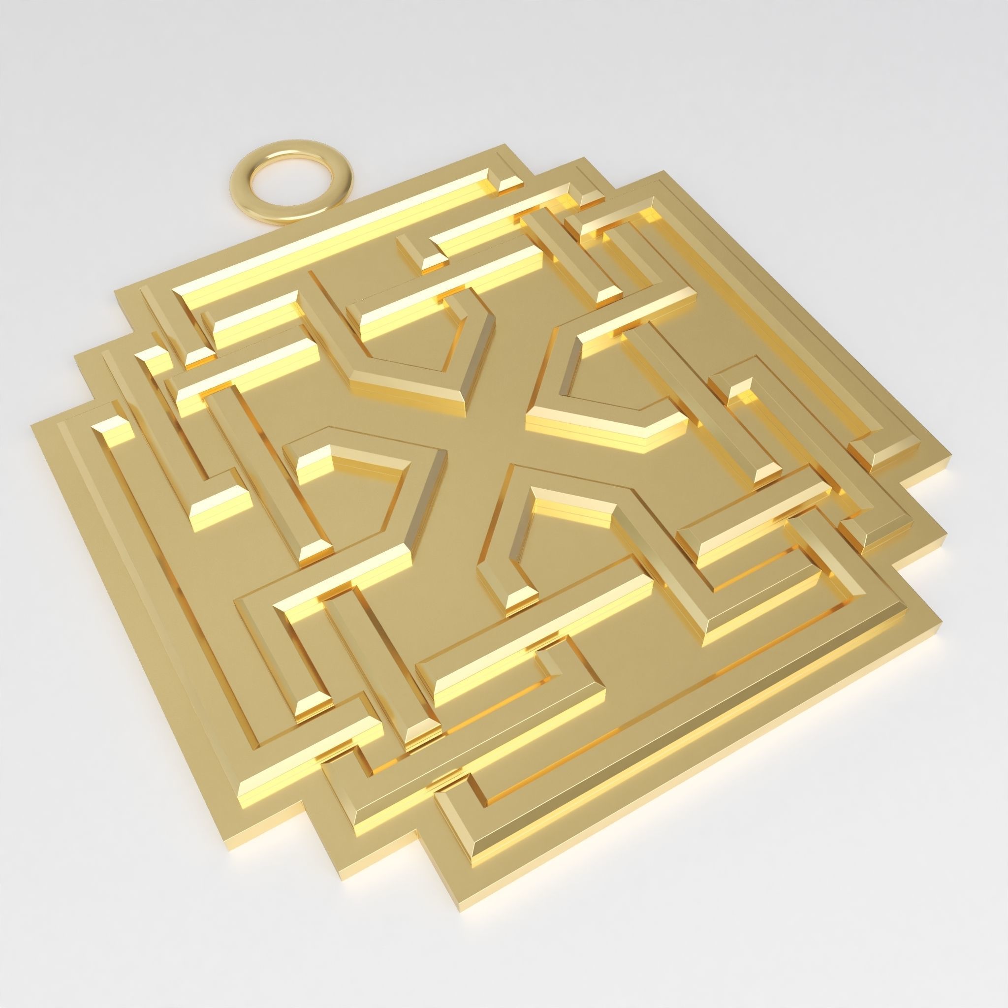 Celtic pendant 10 3D print model_3