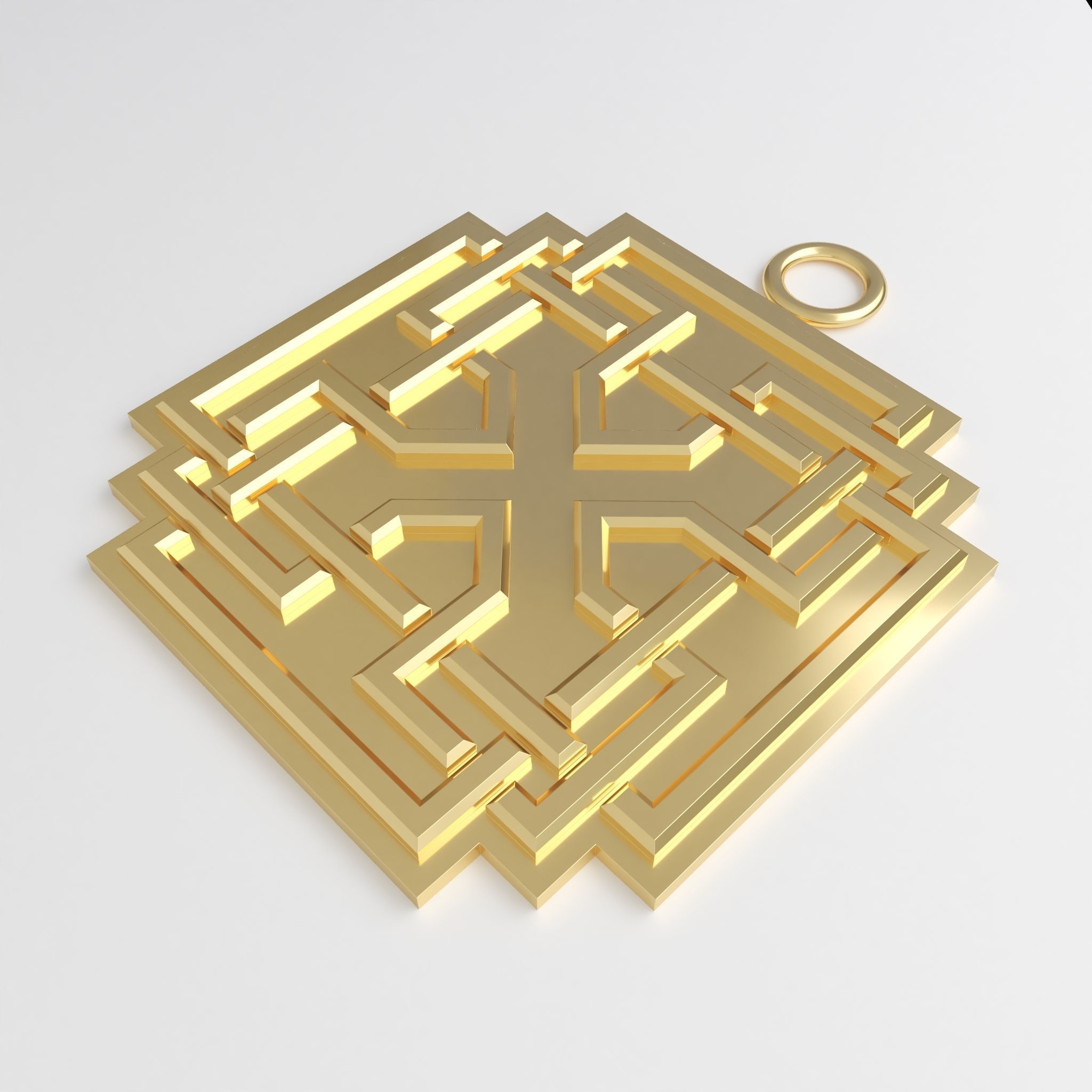 Celtic pendant 10 3D print model_4