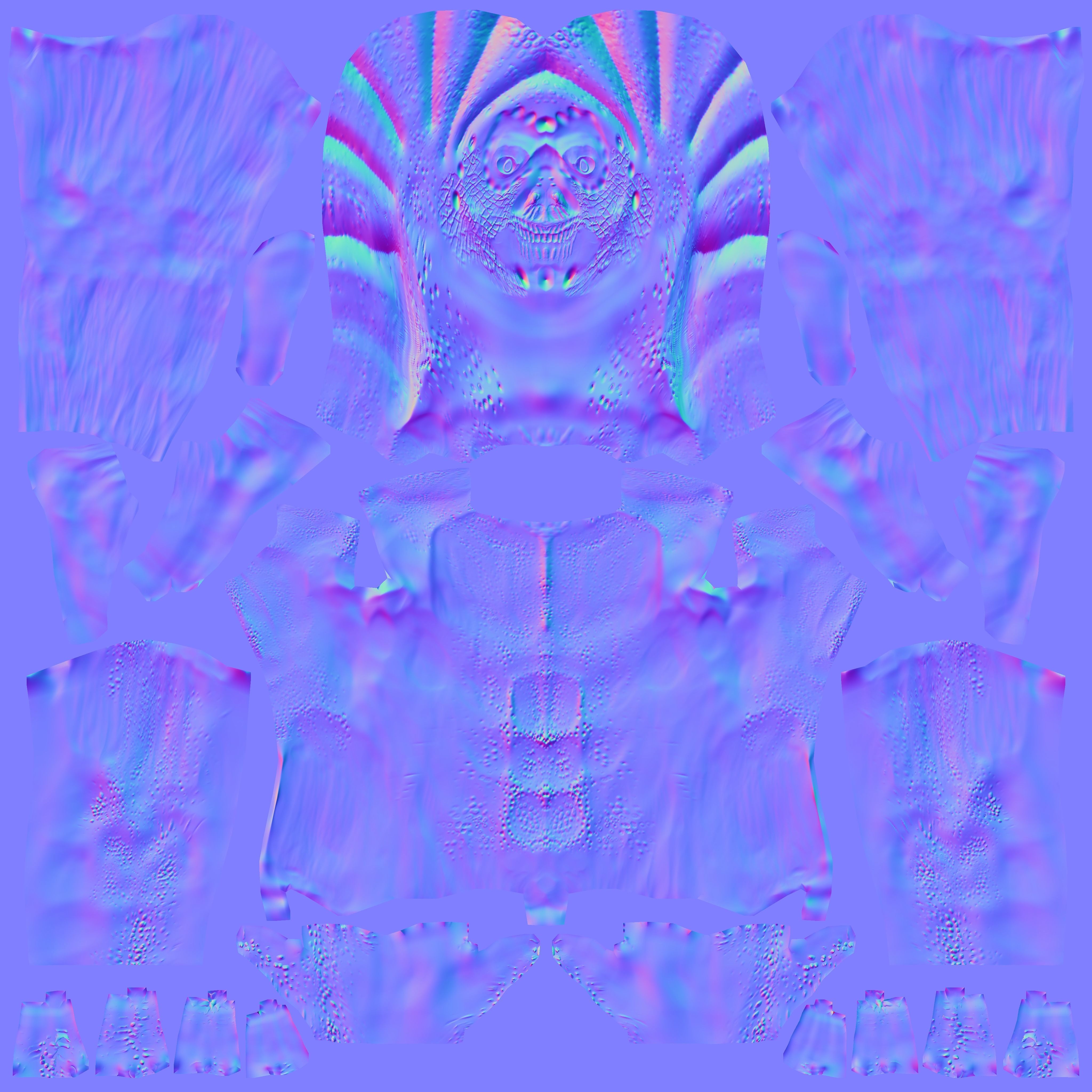 Reptile man Free low-poly 3D model_7