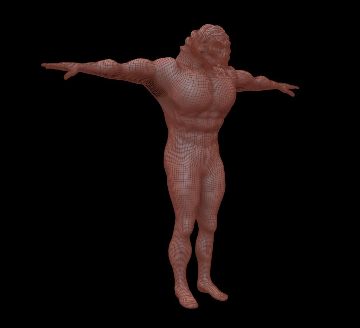 Reptile man Free low-poly 3D model_2