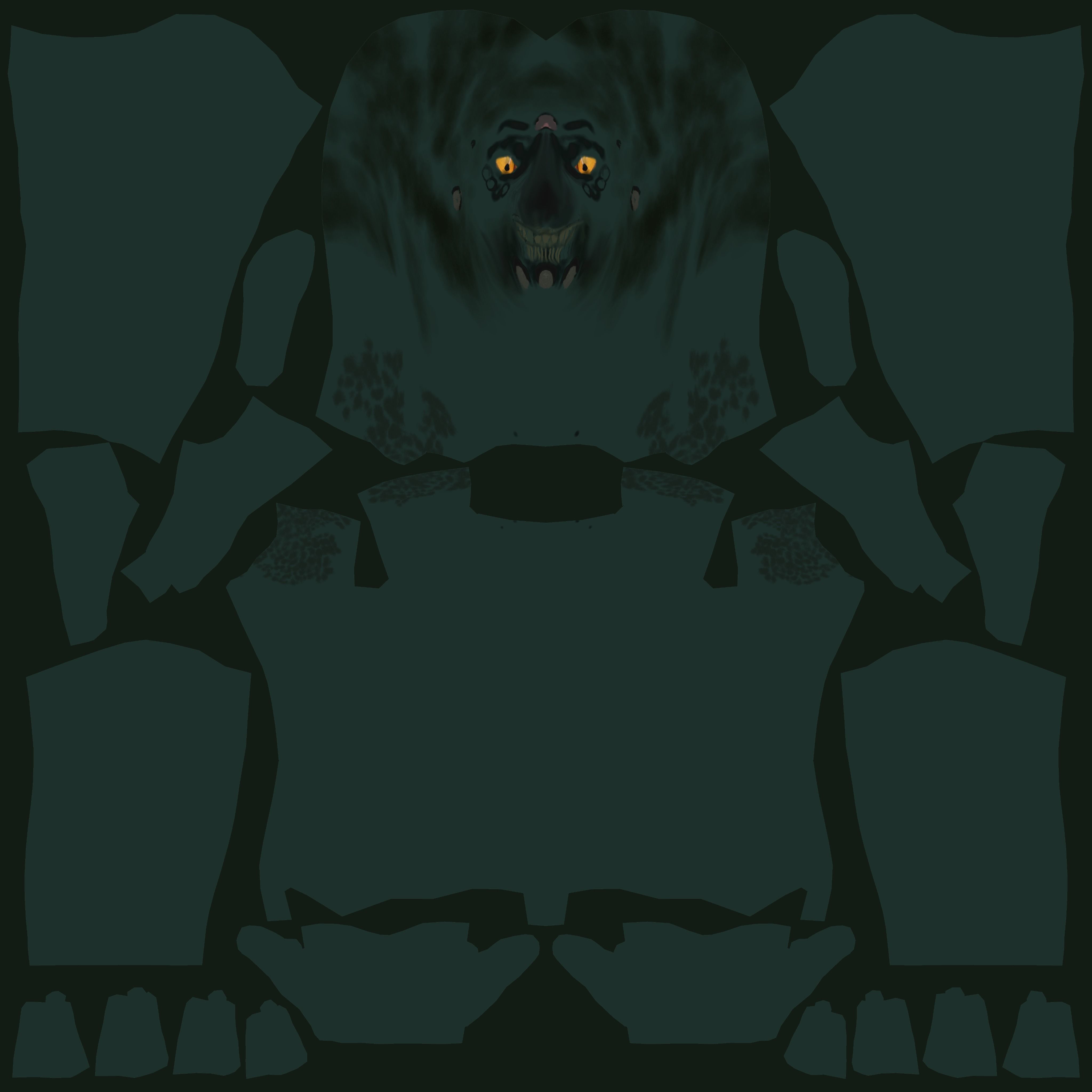 Reptile man Free low-poly 3D model_3