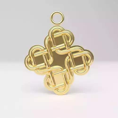 Celtic pendant 07 3D print model