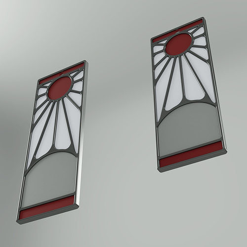 Demon Slayer Tanjiro Kamado Hanafuda Earrings Eradrop Pendant 3D Print  Model