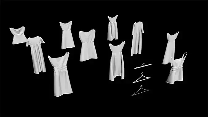 10 hanged Dress Collection