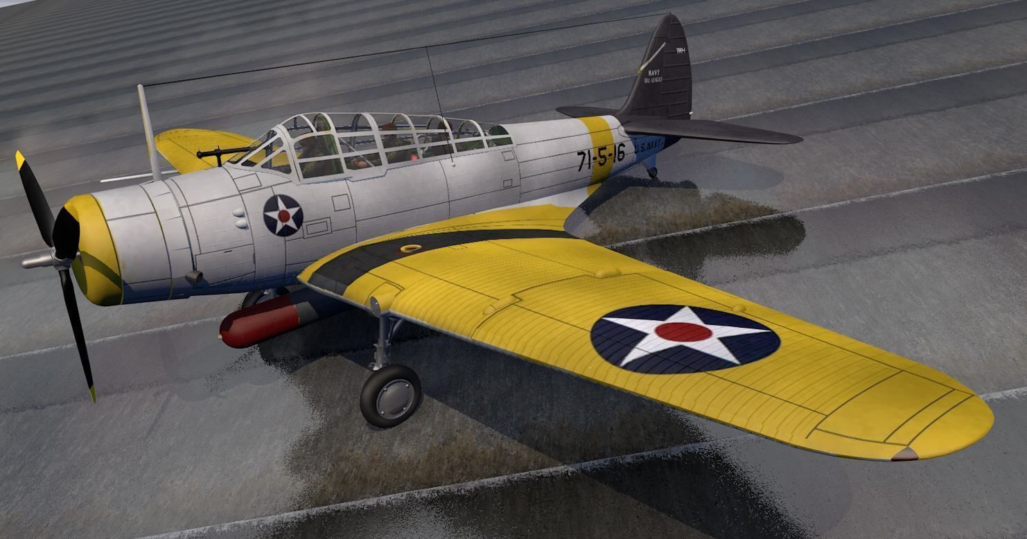 Douglas TBD-1 Devastator 3D model