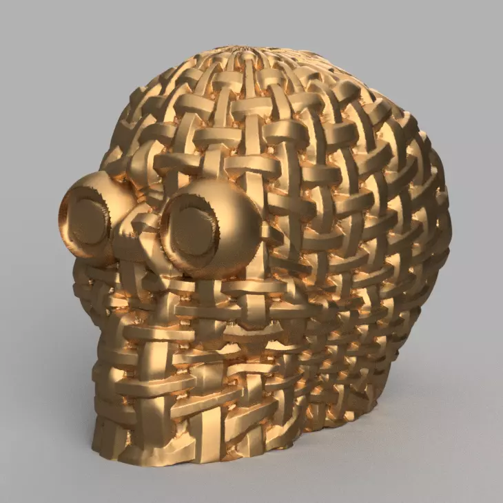Skull bandelette 3D print model