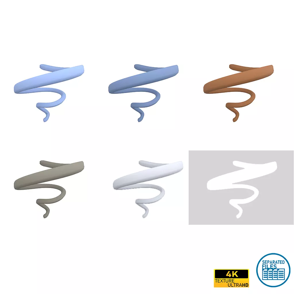 Tornado Pack 02 Low-poly 3D model