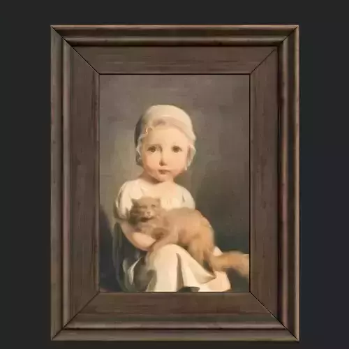 Classic Paintings  Low-poly 3D model Classic Paintings  Low-poly 3D model