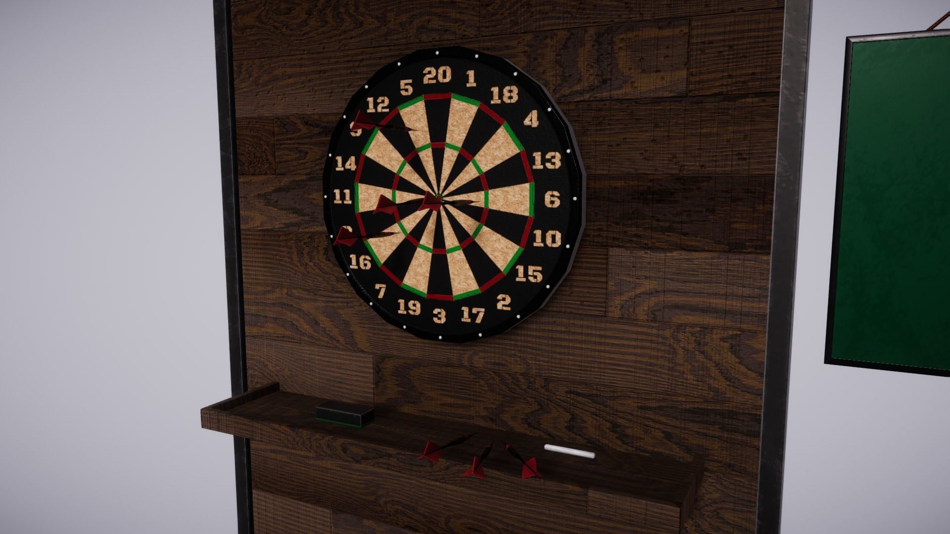 Game Room Pack Low-poly 3D model_6