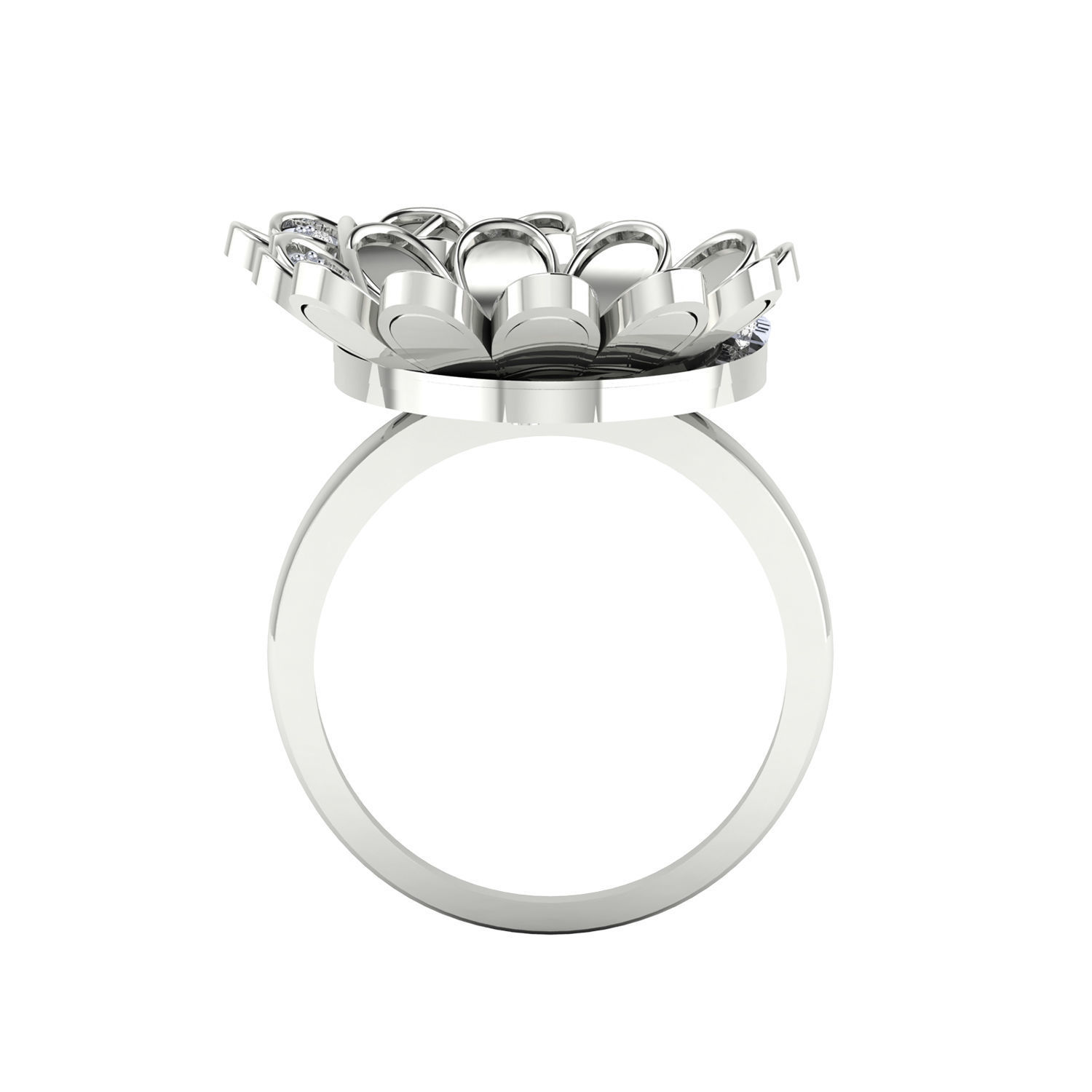 Women ring 3dm render detail 3D print model 3D print model_7