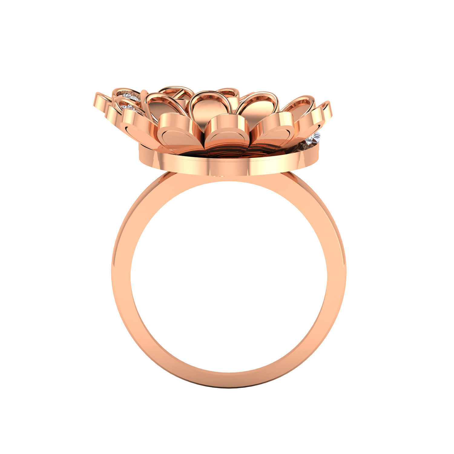 Women ring 3dm render detail 3D print model 3D print model_4