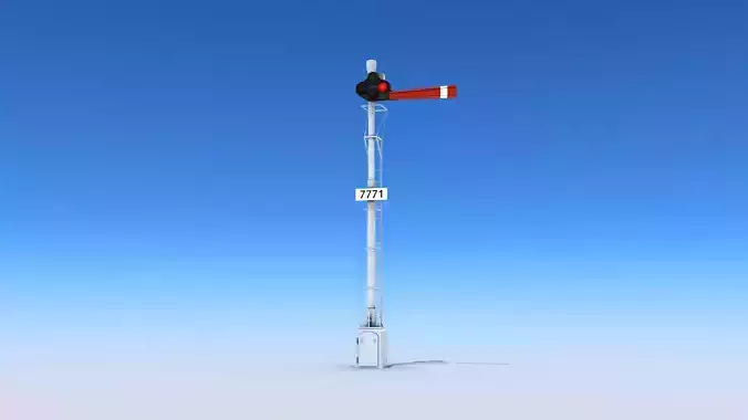 Railway Semaphore Signals Low-poly 3D model