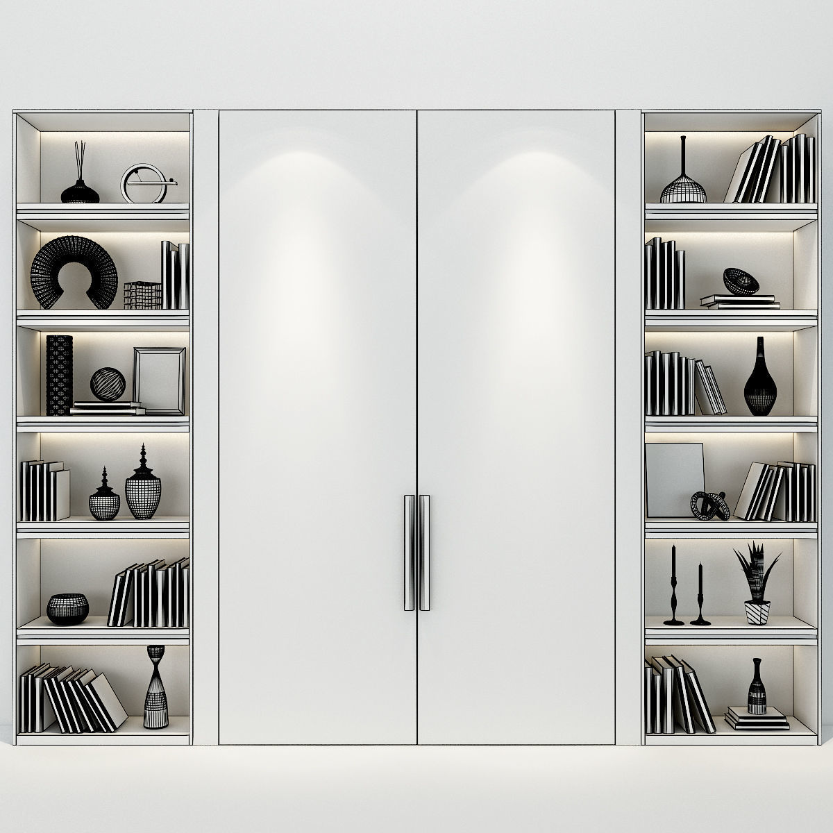 Furniture composition 155 3D model_2