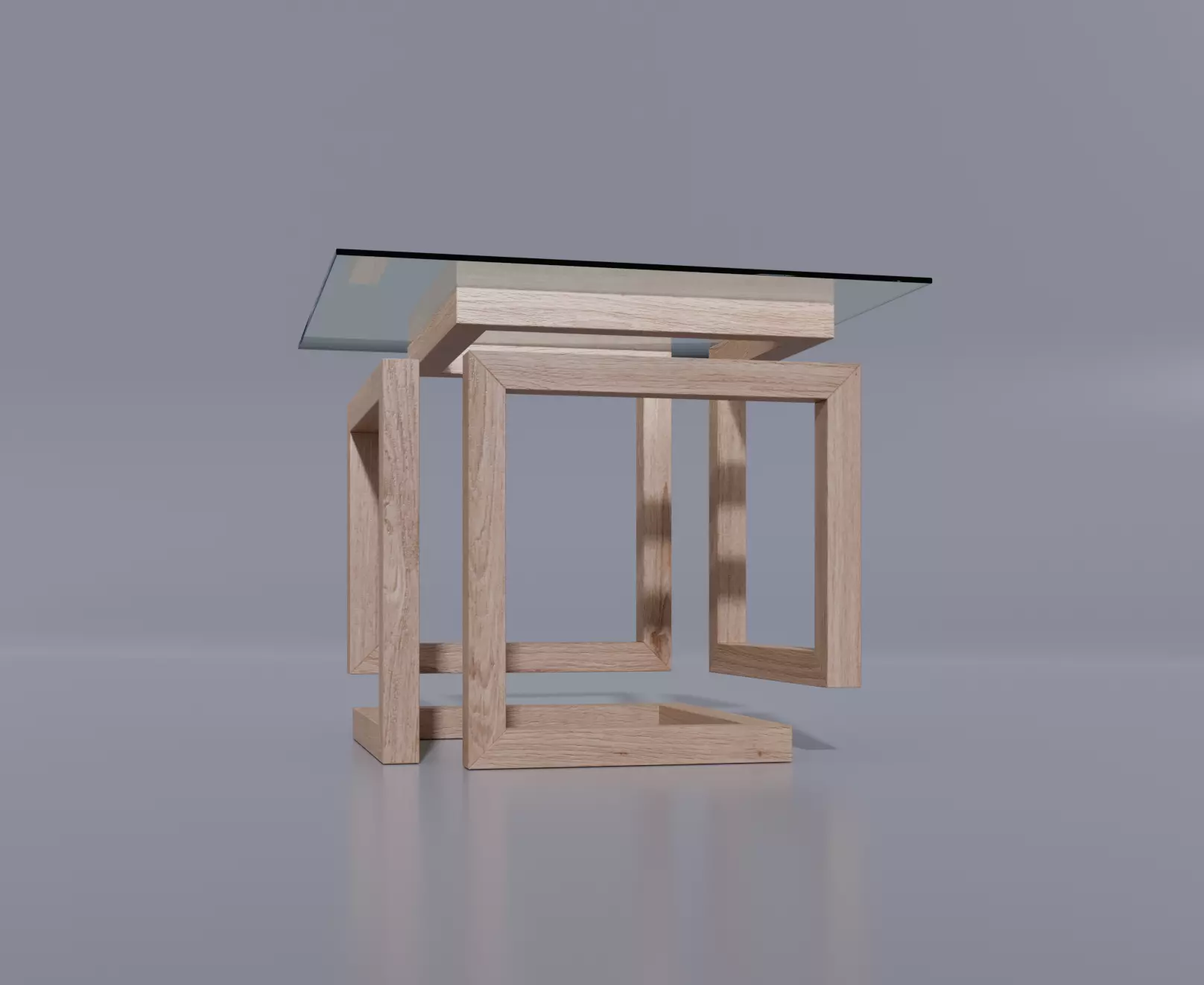 Unusual coffee table 3D model