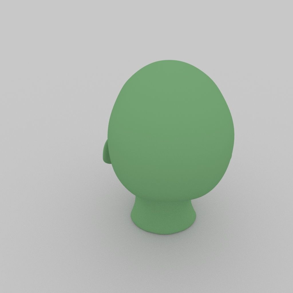 Female Head 3D model_3