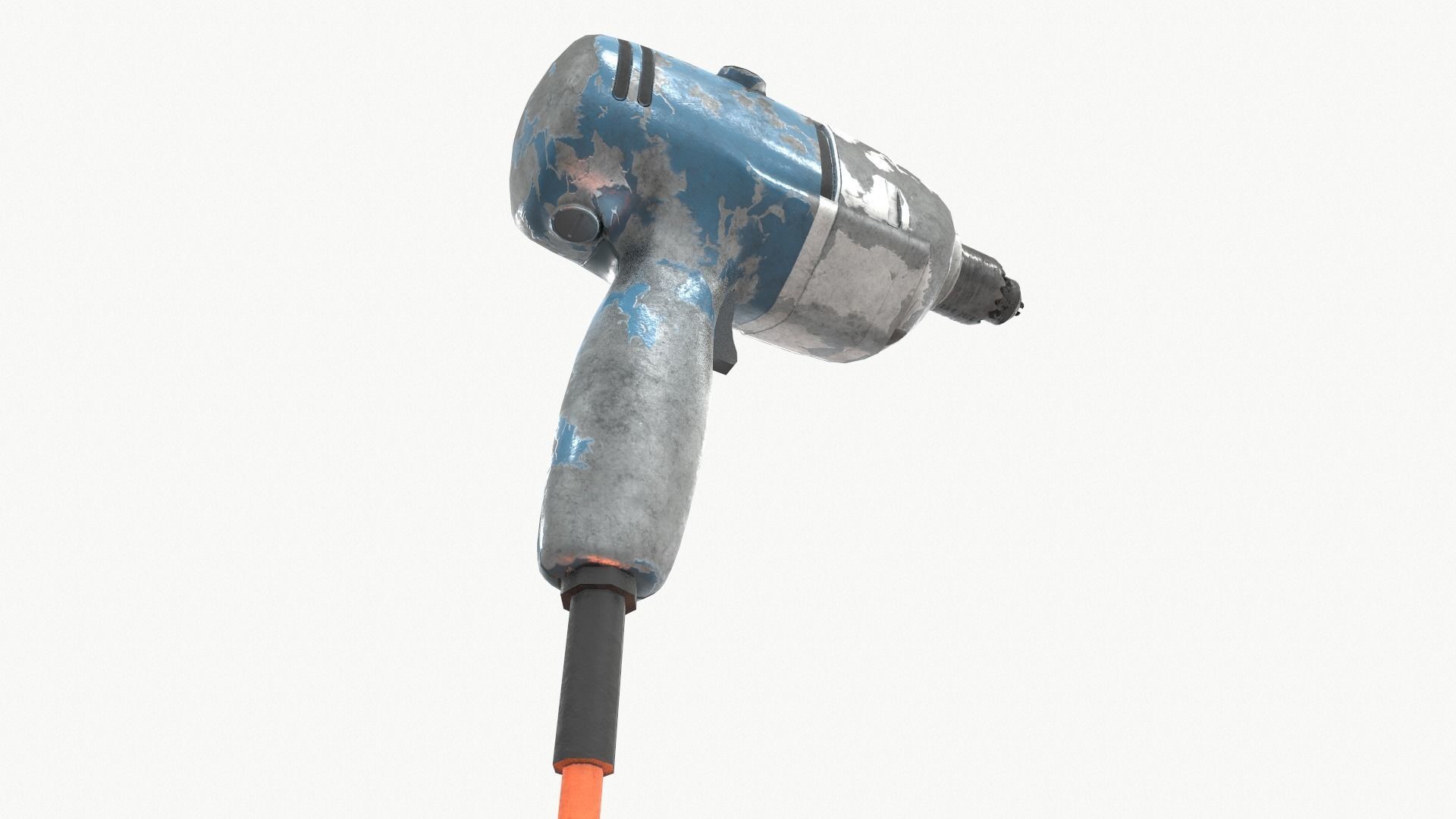 Drill Low-poly 3D model_5