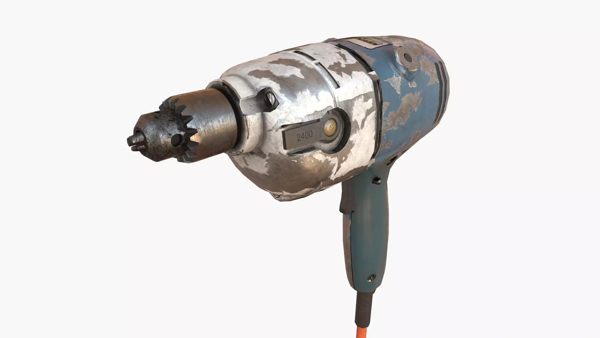 Drill Low-poly 3D model_0