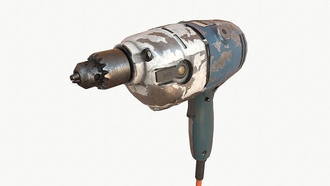 Drill Low-poly 3D model