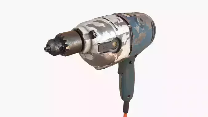 Drill Low-poly 3D model