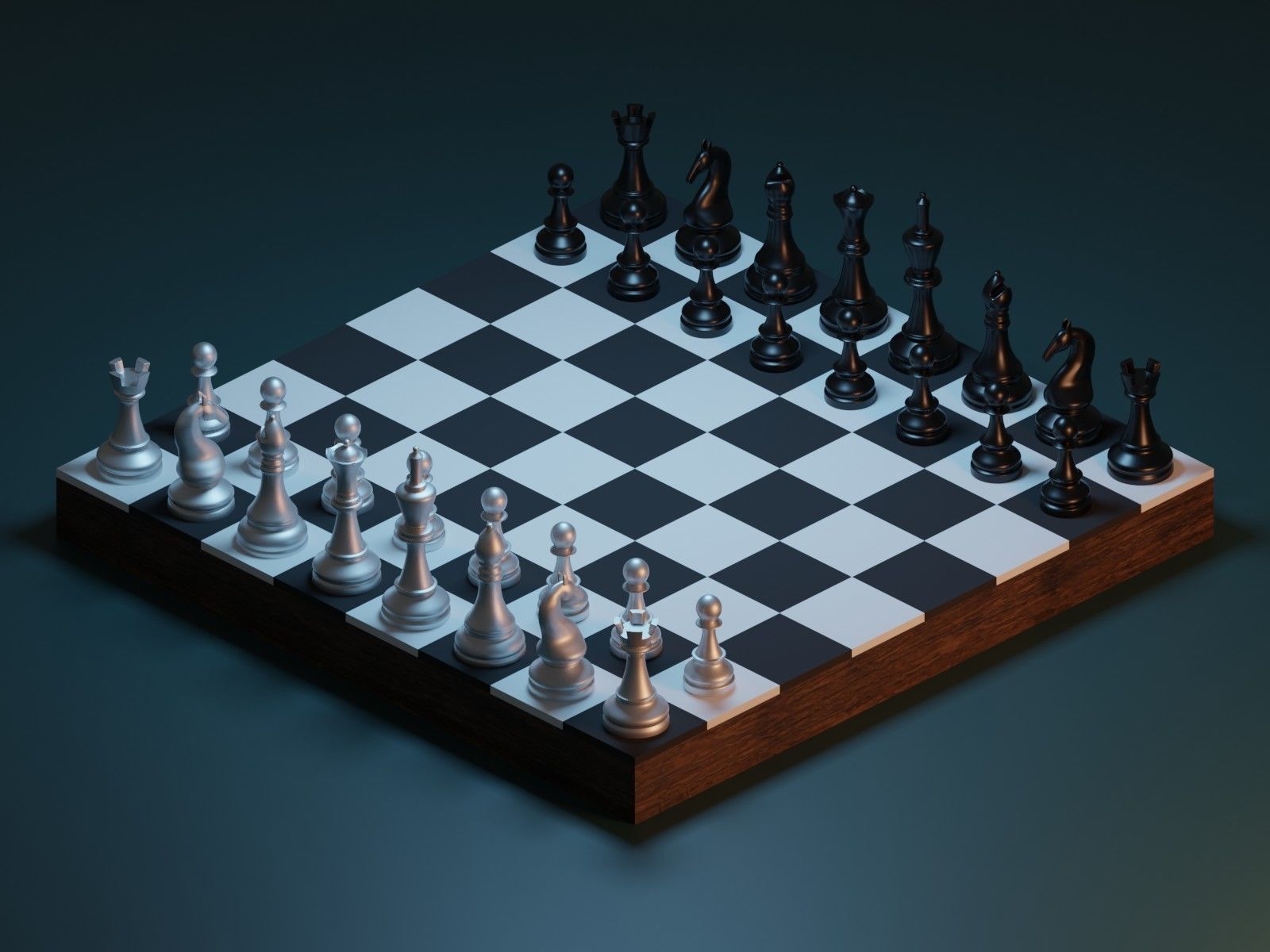 3D model challenge Chess CGTrader
