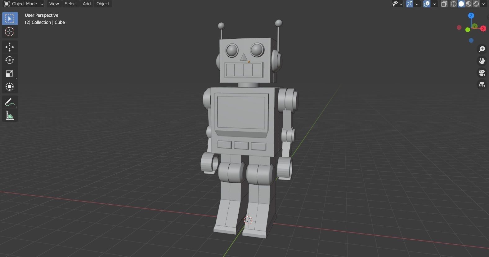 Toy Robot 3D model_4