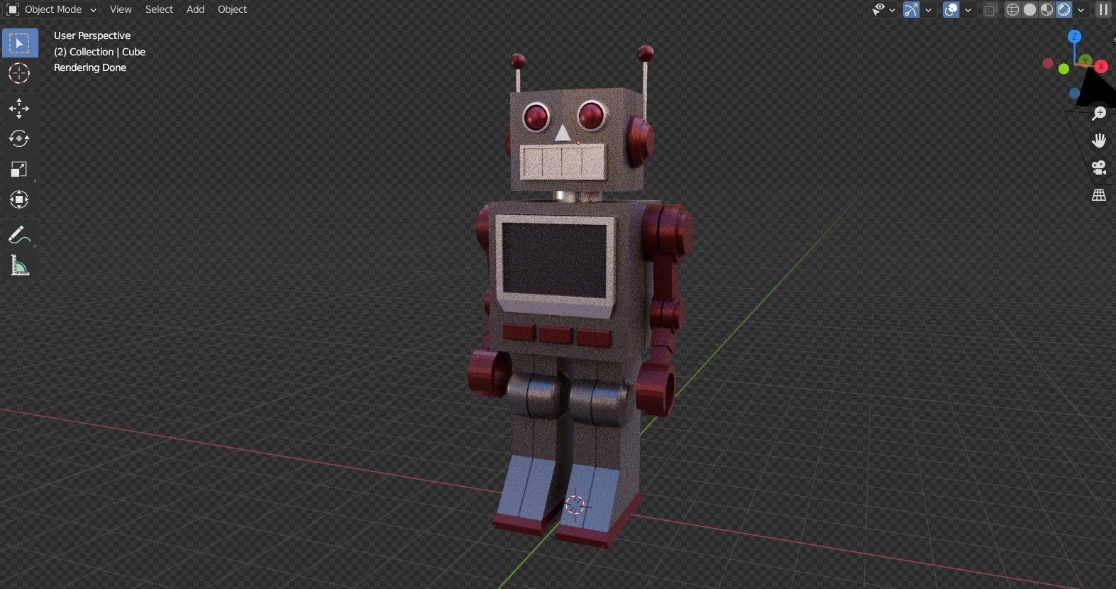Toy Robot 3D model_2