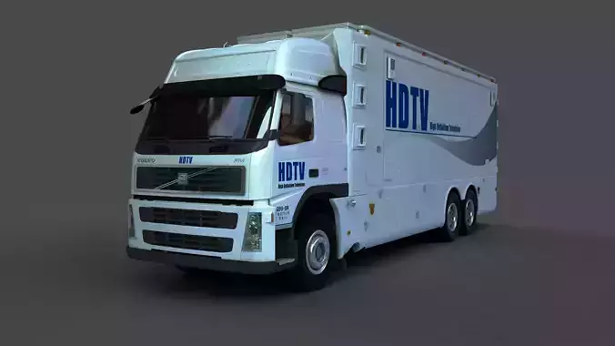 Out side Broadcasting Van 3D model