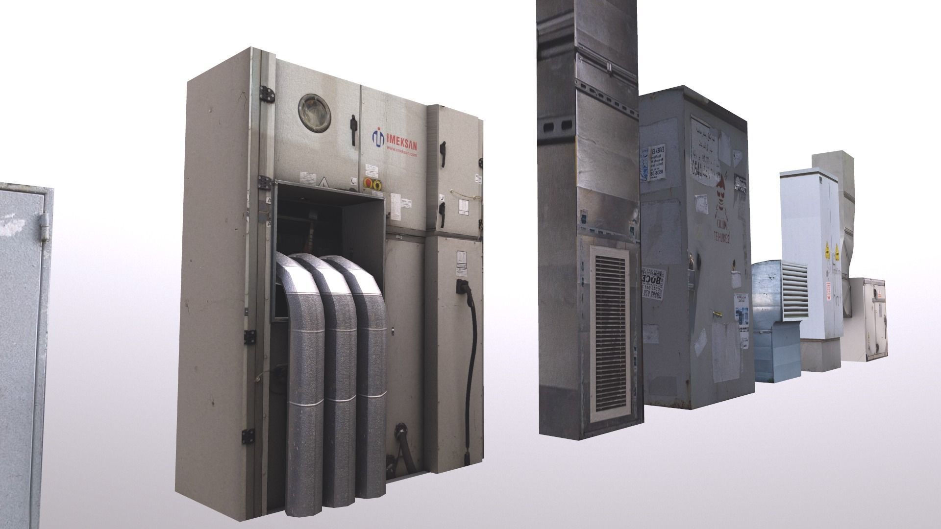 Industrial Factory Set  Low-poly 3D model_18