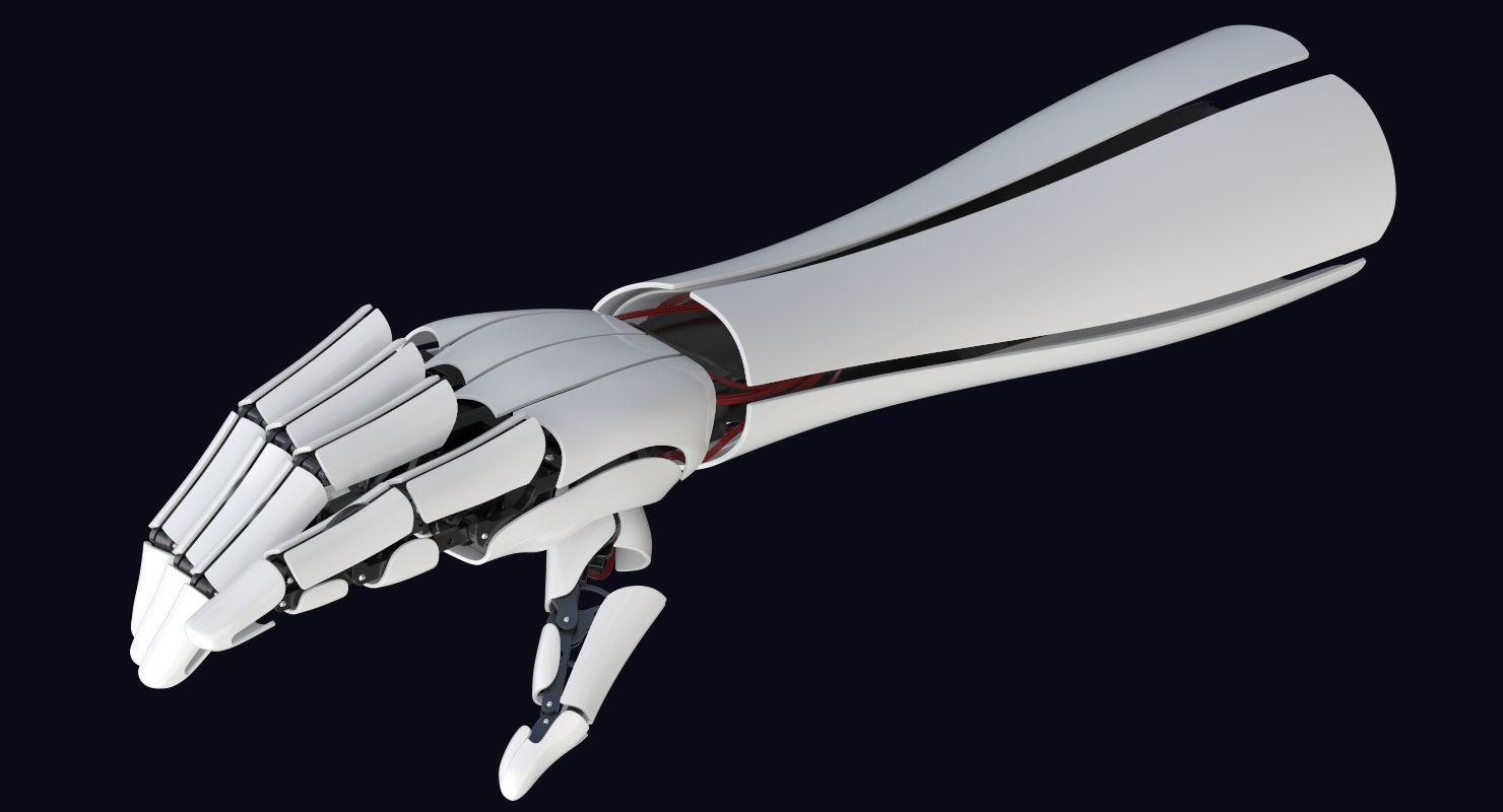 3D Robot Arm  Rigged 3D model_19