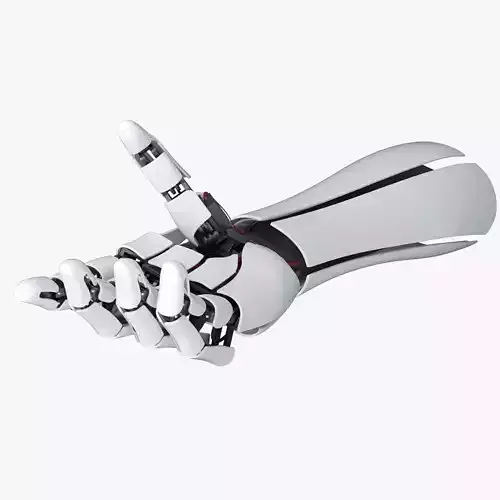 3D Robot Arm  Rigged 3D model