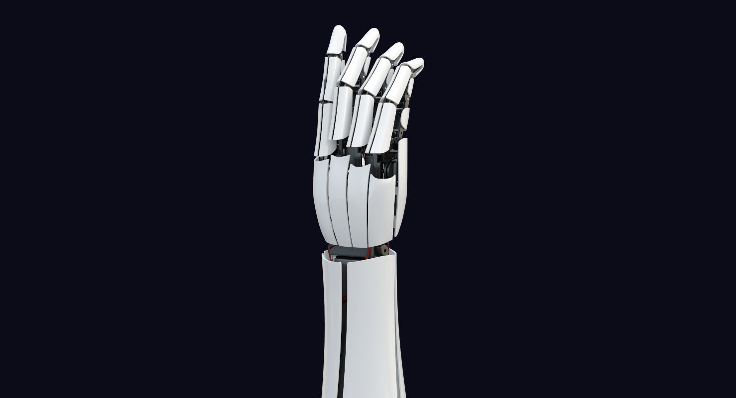 3D Robot Arm  Rigged 3D model_11