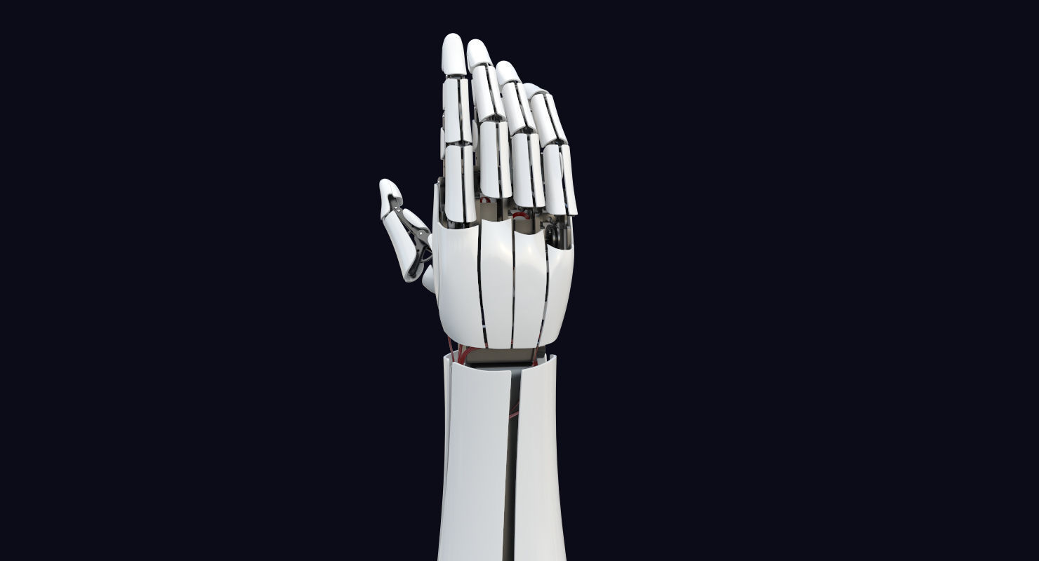 3D Robot Arm  Rigged 3D model_12