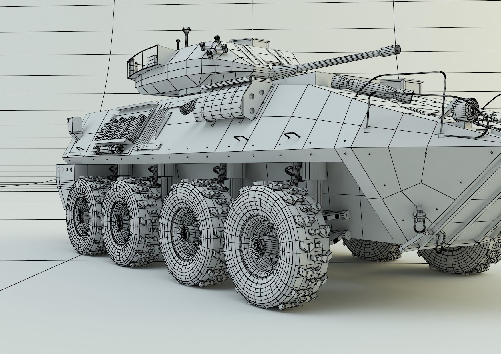 LAV-25 military vehicle 3ds max 3D model_4
