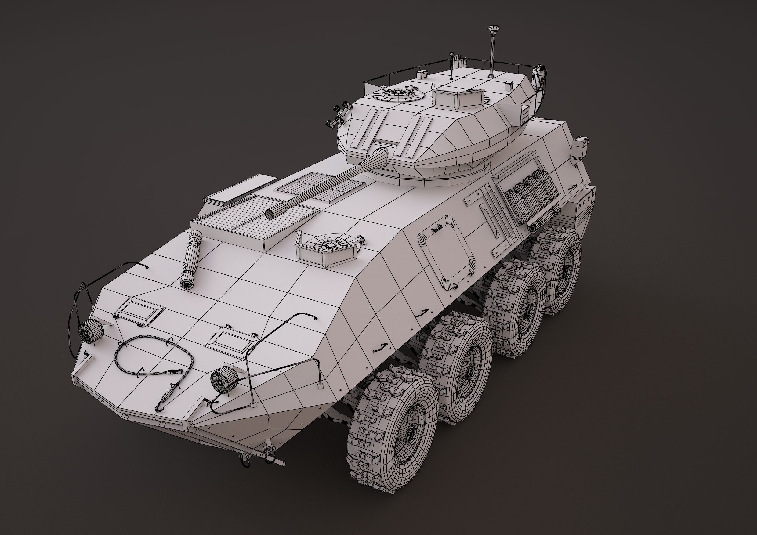 LAV-25 military vehicle 3ds max 3D model_11