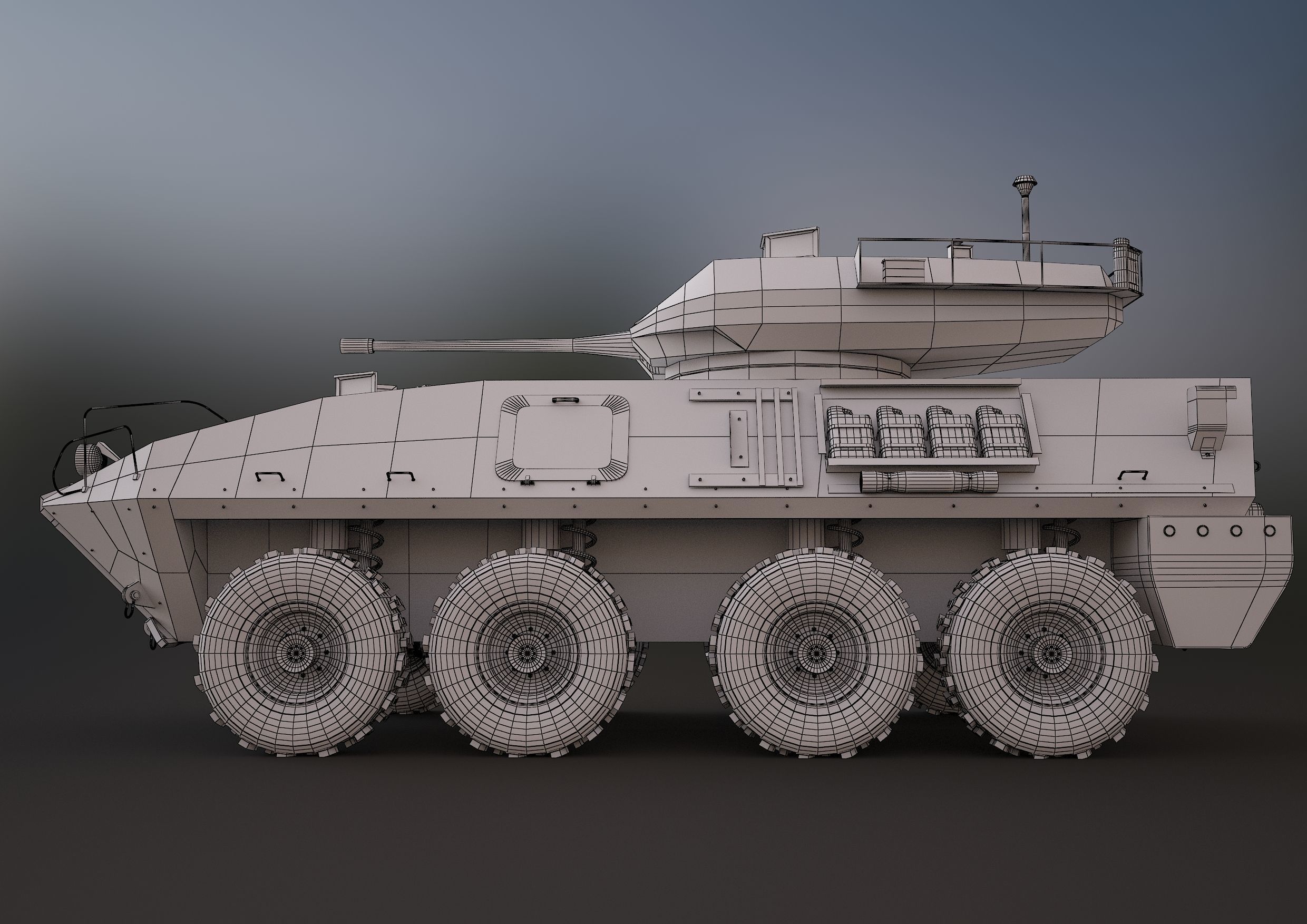 LAV-25 military vehicle 3ds max 3D model_2