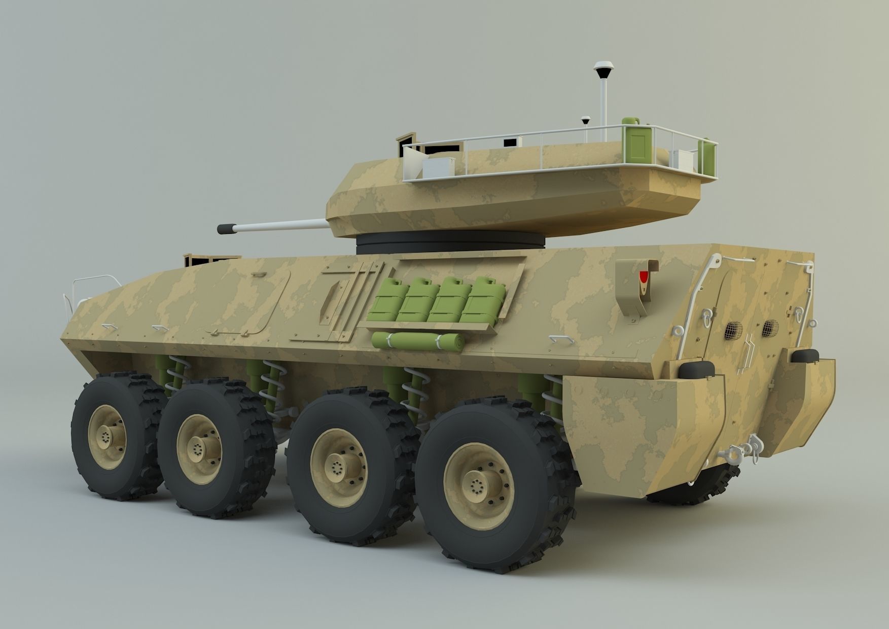 LAV-25 military vehicle 3ds max 3D model_13