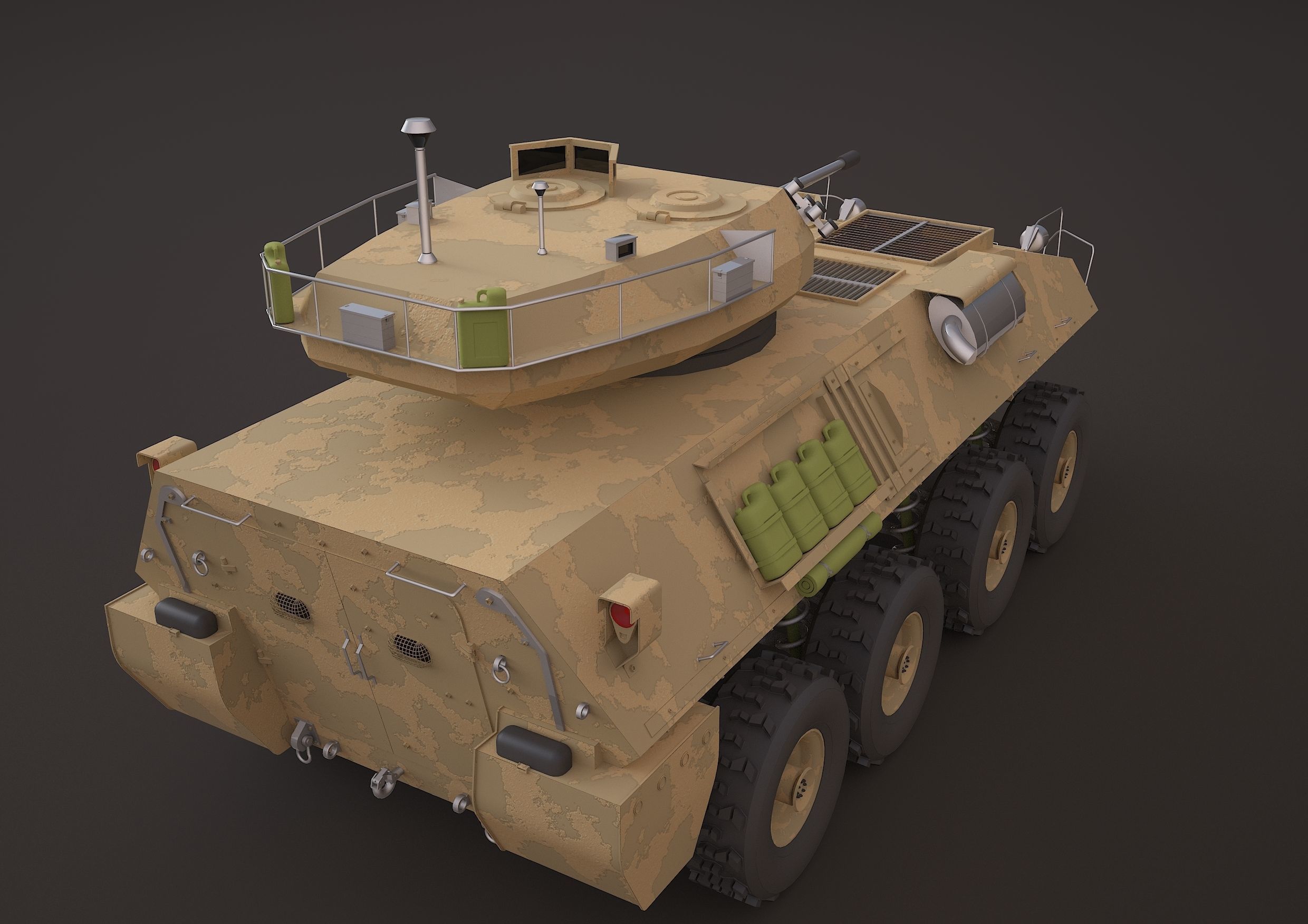 LAV-25 military vehicle 3ds max 3D model_9