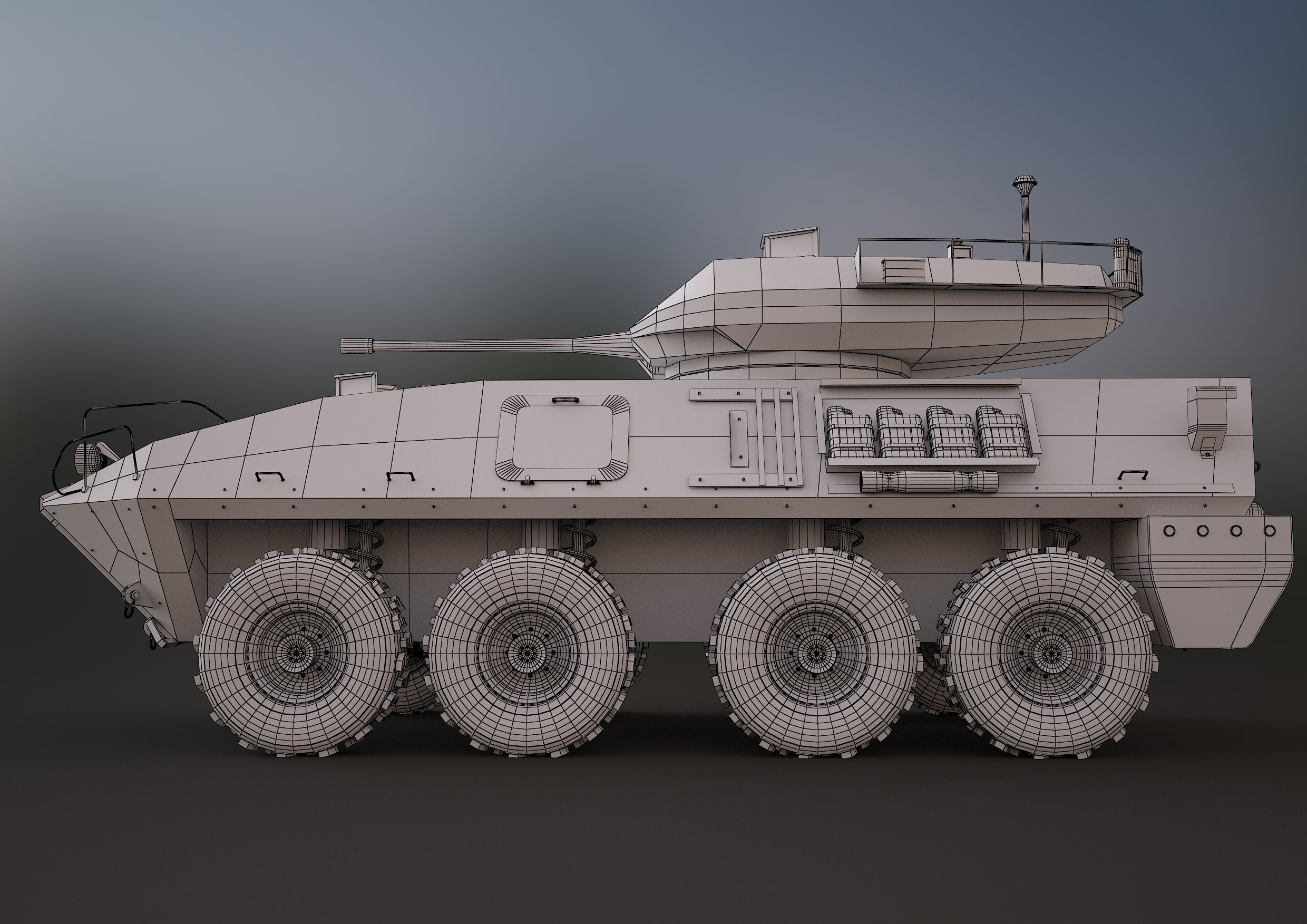 LAV-25 military vehicle 3ds max 3D model_12