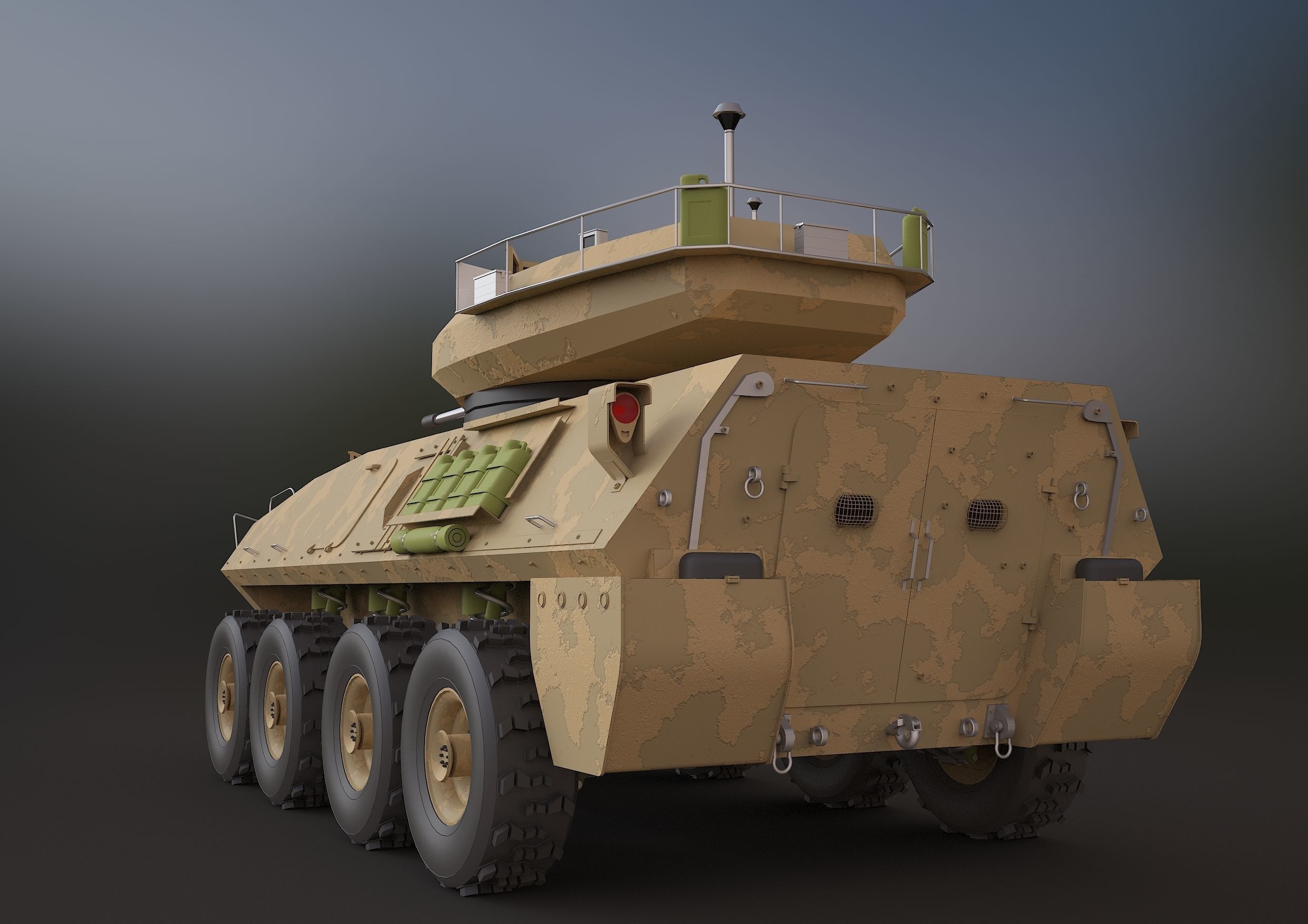 LAV-25 military vehicle 3ds max 3D model_10