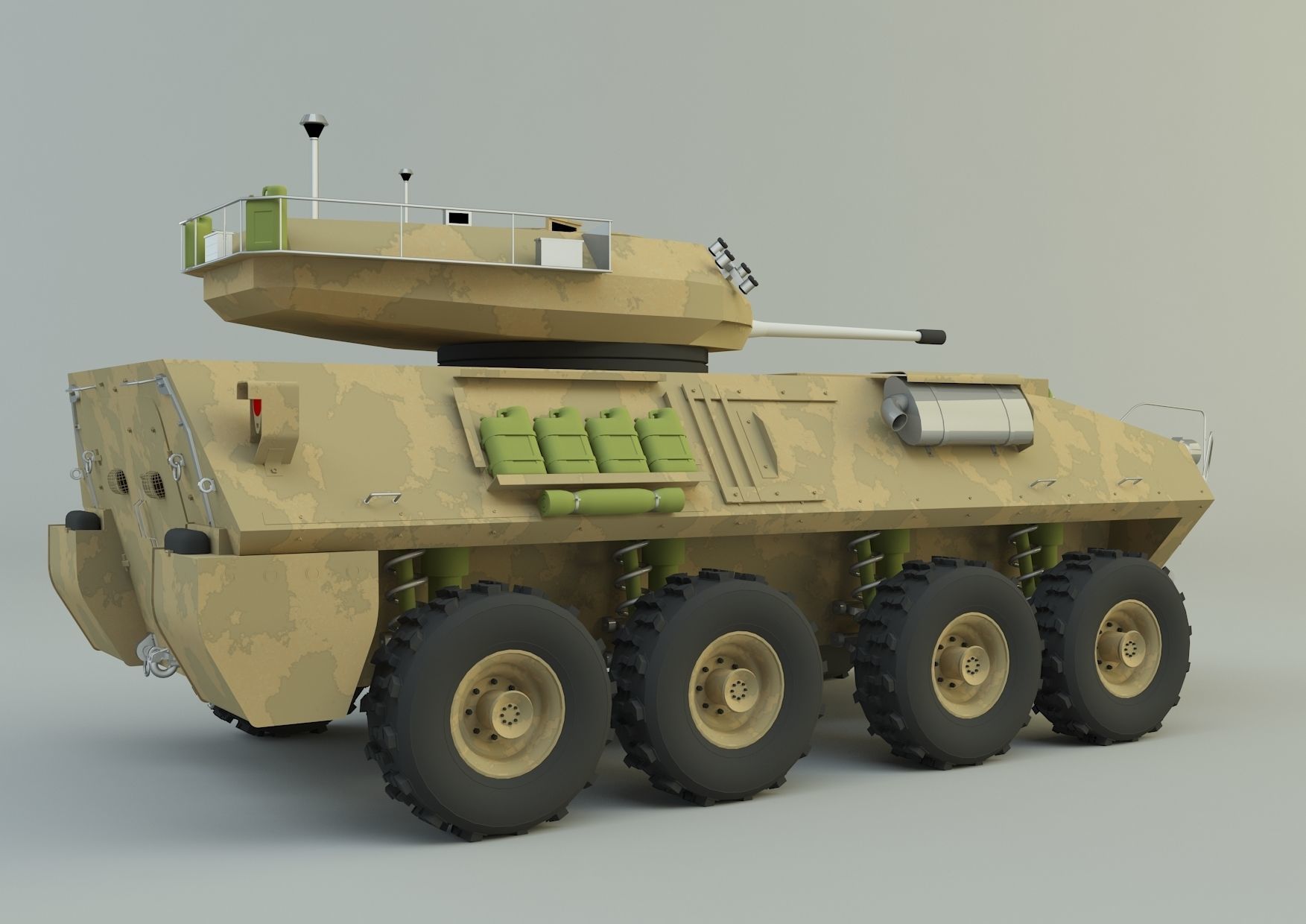 LAV-25 military vehicle 3ds max 3D model_16