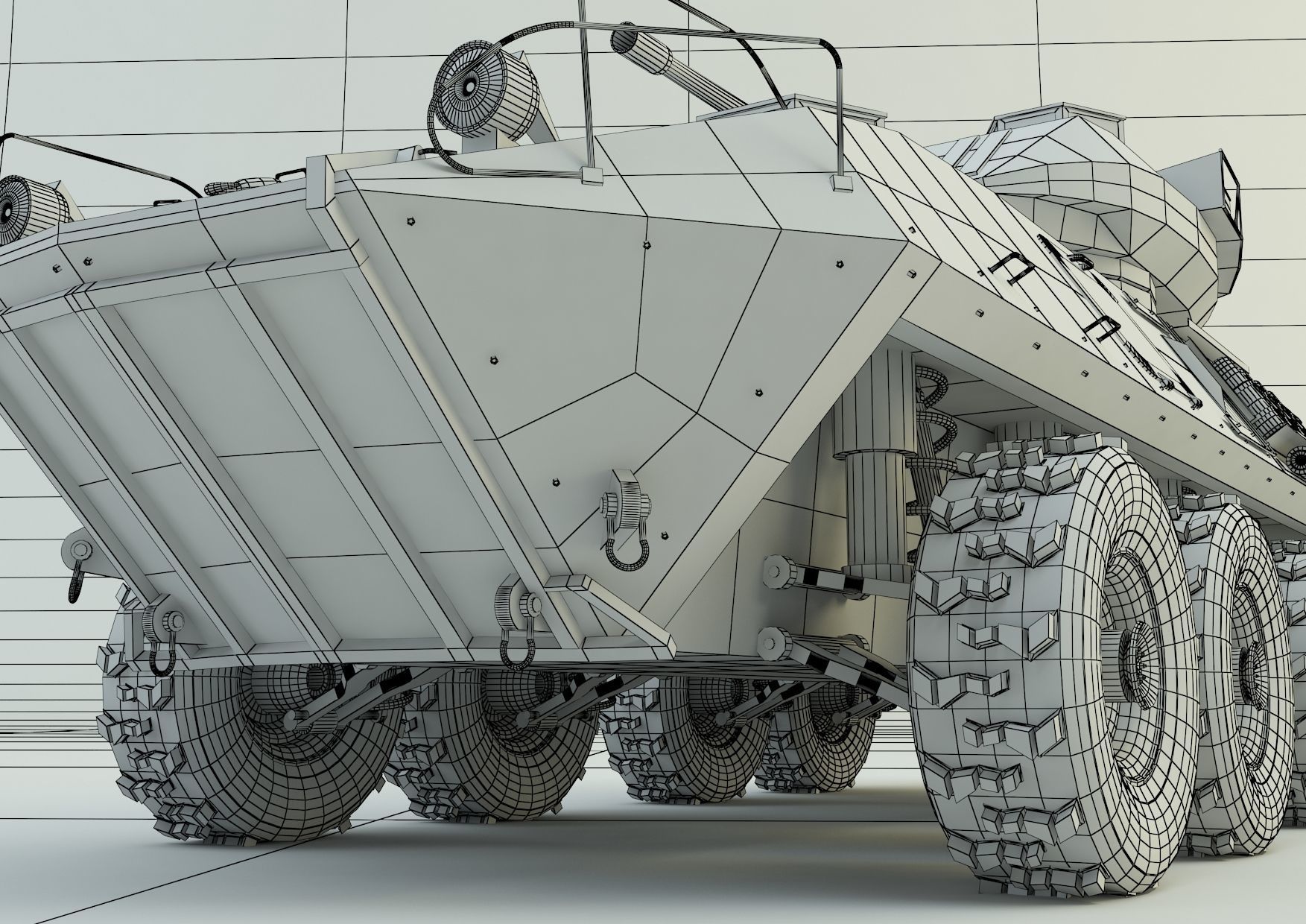 LAV-25 military vehicle 3ds max 3D model_5