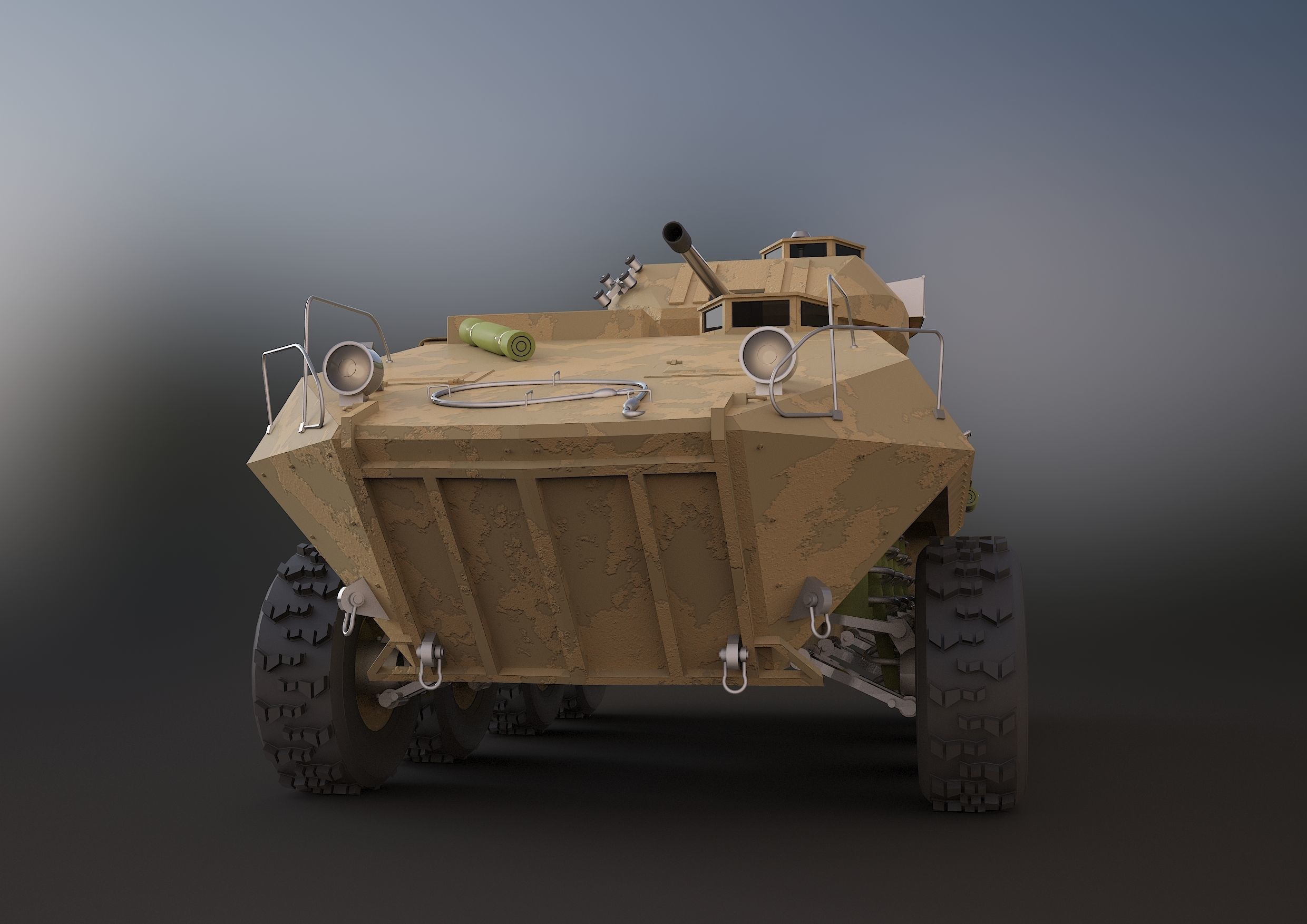 LAV-25 military vehicle 3ds max 3D model_7