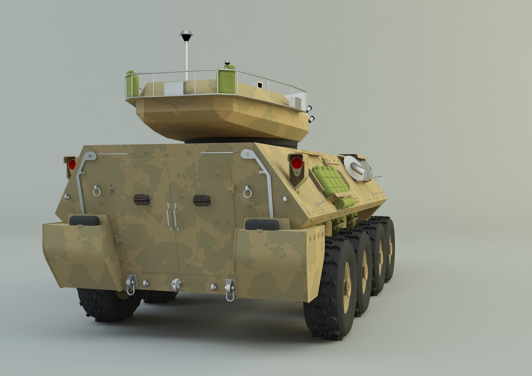 LAV-25 military vehicle 3ds max 3D model_15