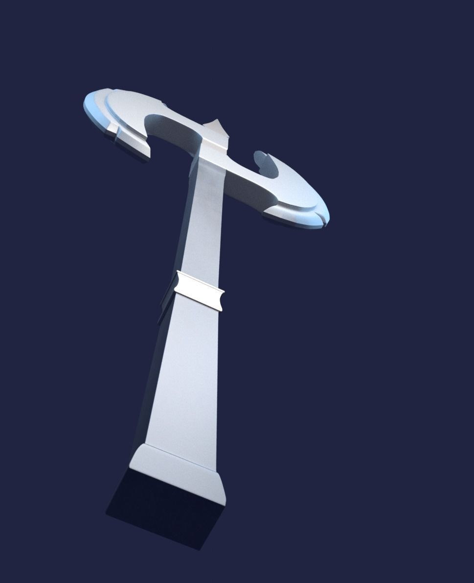 blade weapon Low-poly 3D model_2