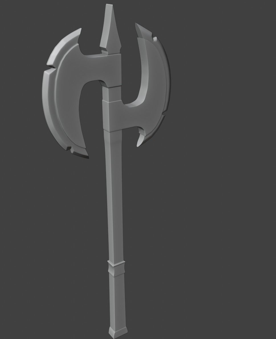 blade weapon Low-poly 3D model_5