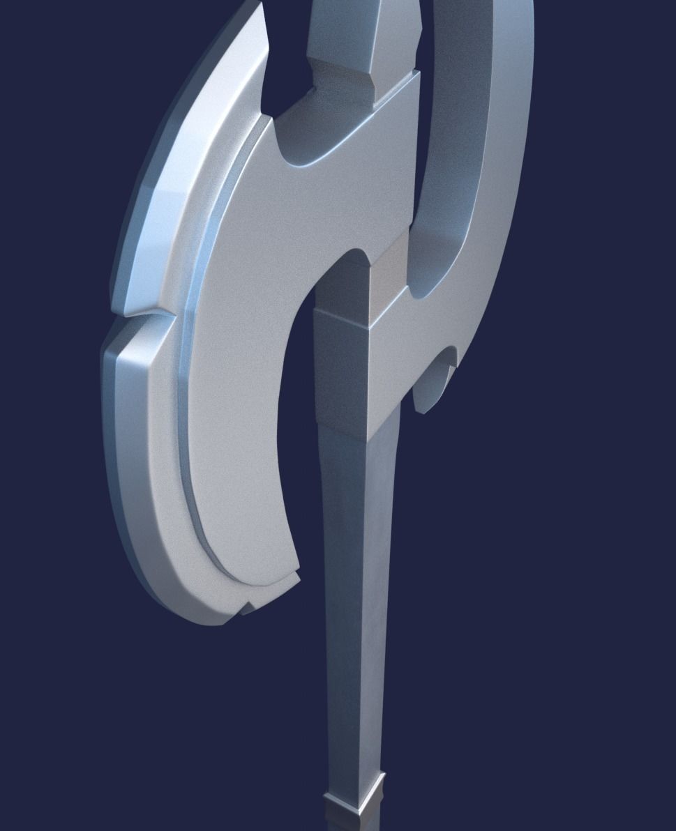 blade weapon Low-poly 3D model_3