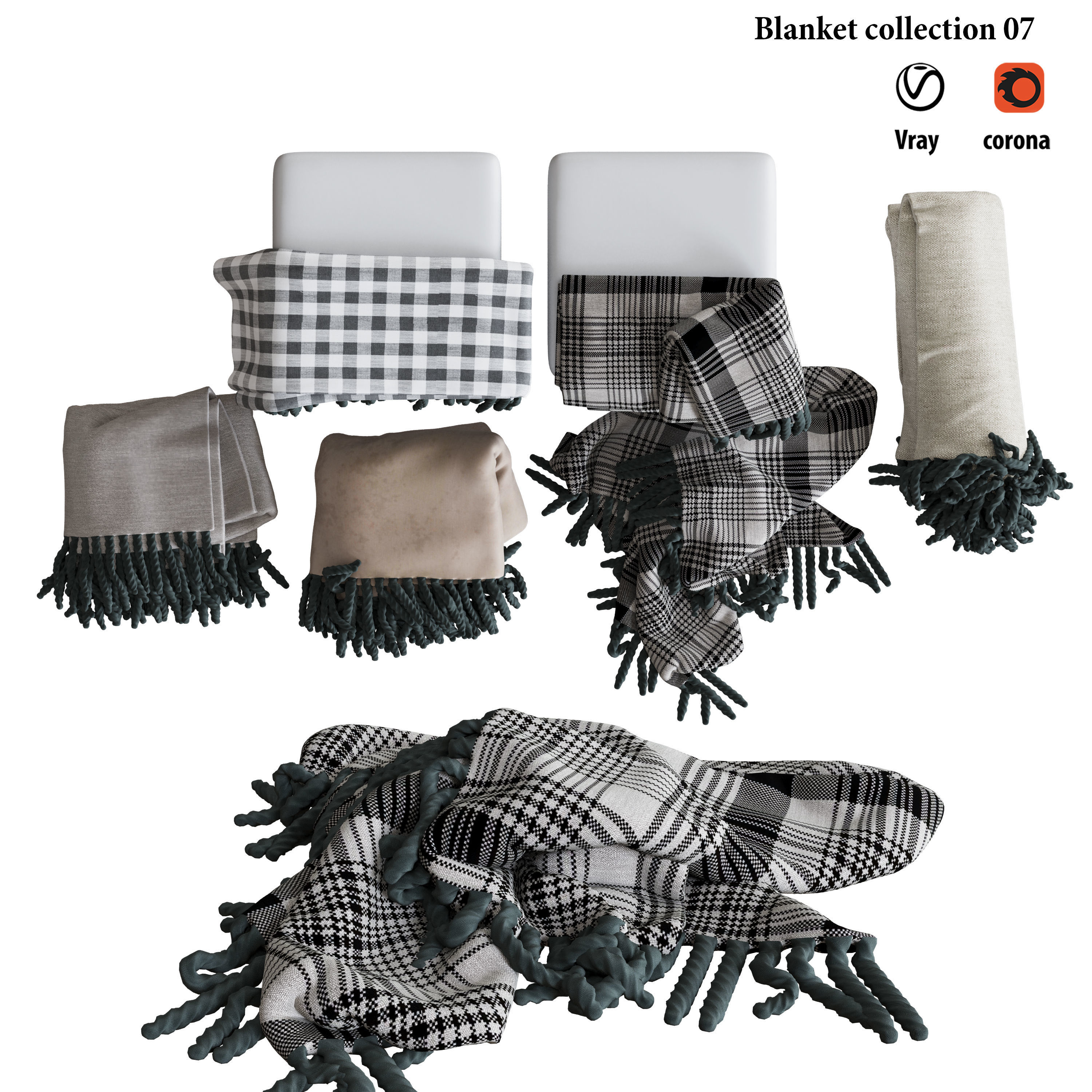 Blanket collection 07  3D model_3
