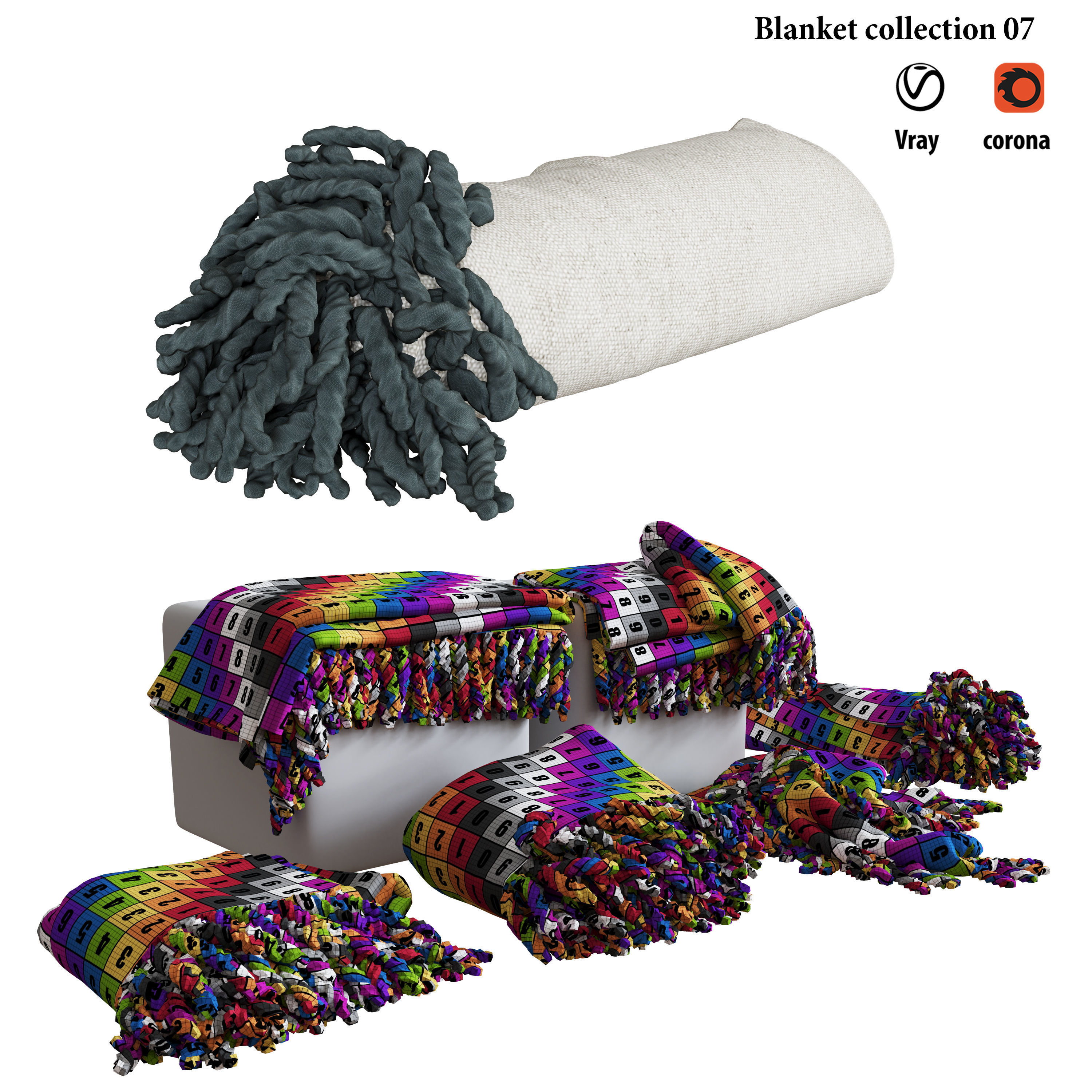 Blanket collection 07  3D model_2