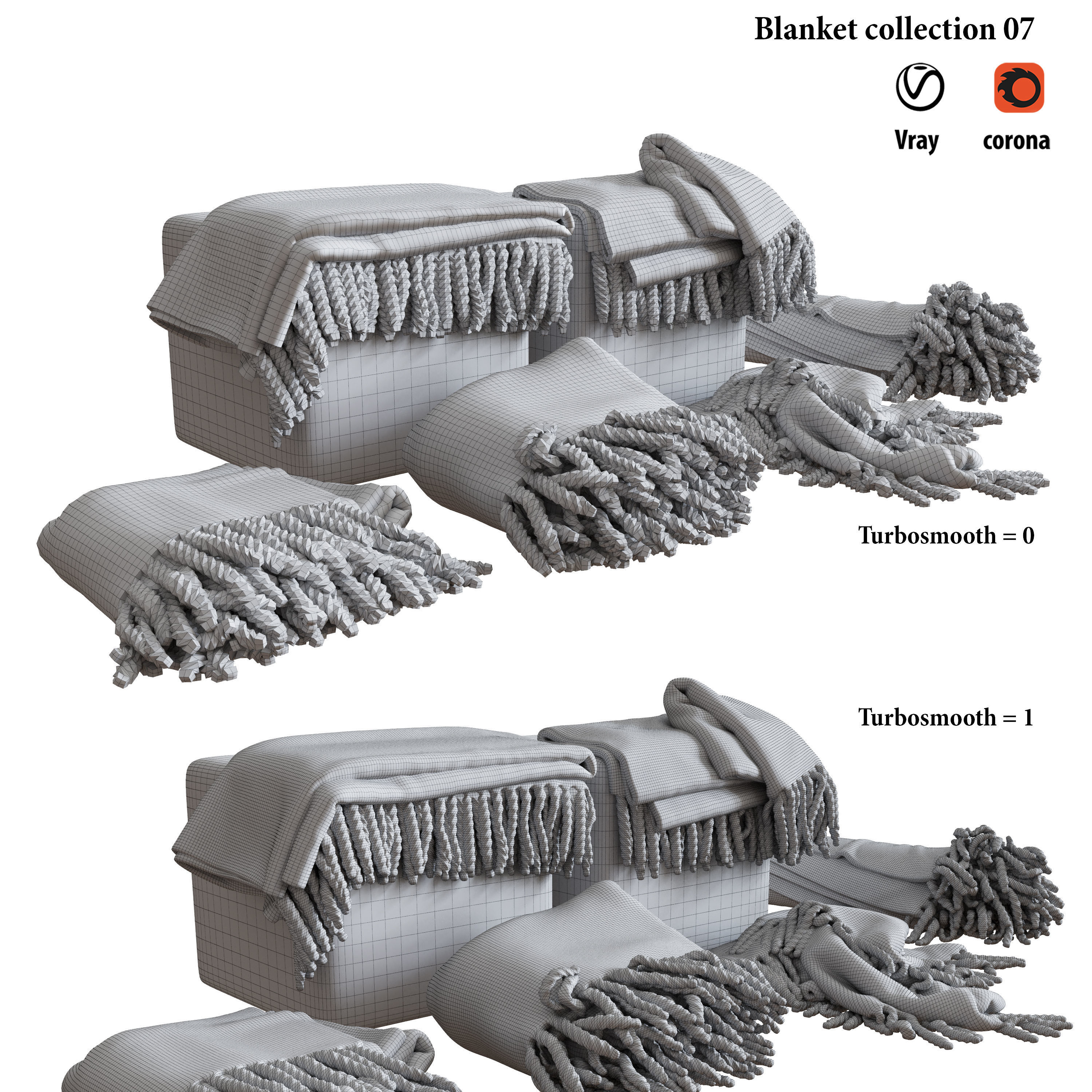 Blanket collection 07  3D model_4