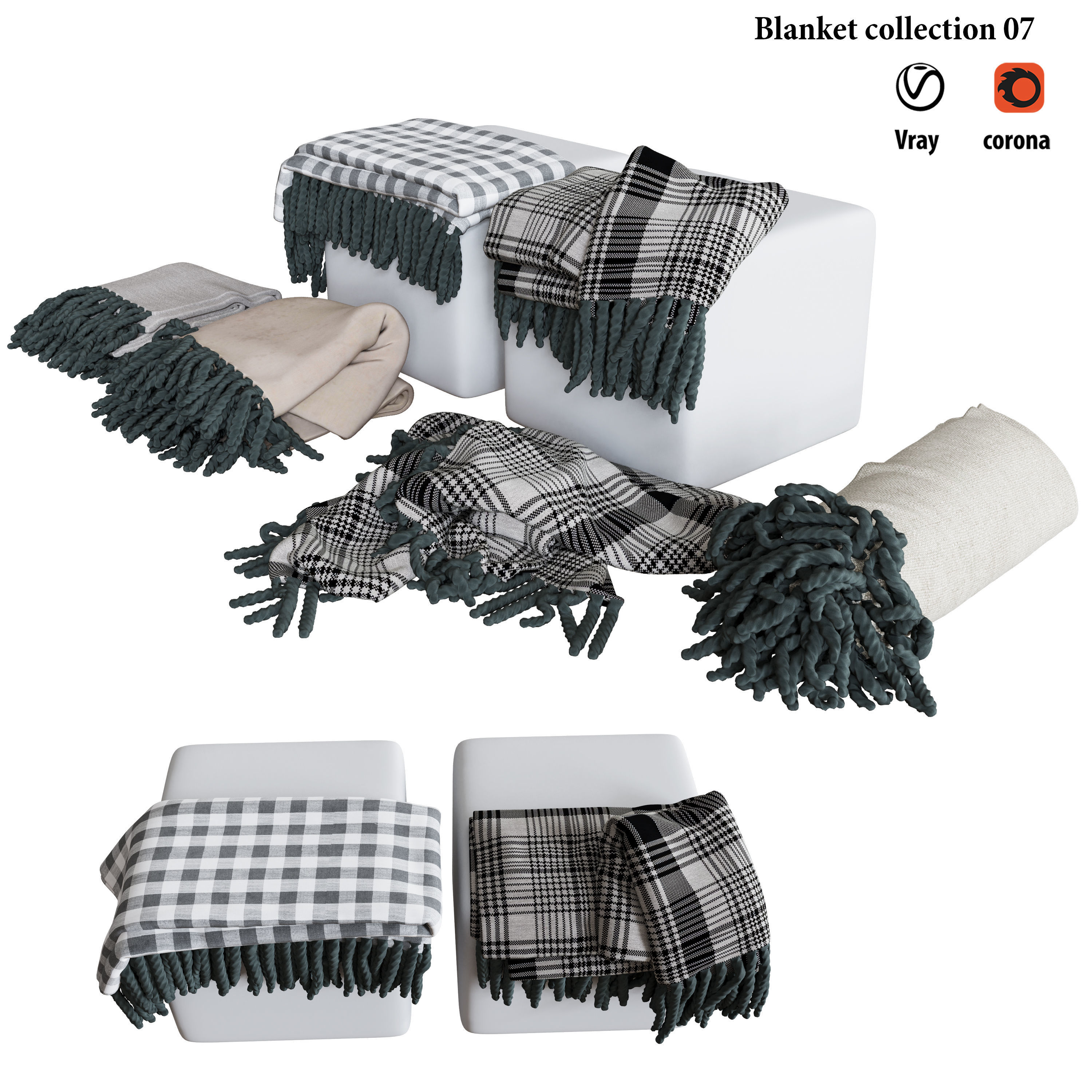 Blanket collection 07  3D model_1
